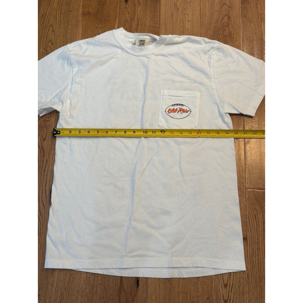 Old Row Comfort Colors Smoke Em If You Got Em Graphic Pocket T-Shirt White M - Picture 4 of 5
